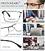 OCCI CHIARI Anti Blue Light Glasses for men - Computer Glasses Men - Black Eyewear Frame - Game Glasses for Men