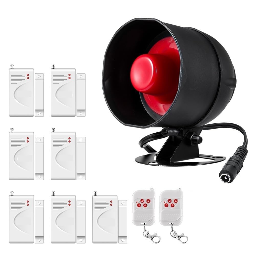 CUDTAPI Wireless Security Alarm System Siren 433Mhz Home Burglar Motion Door Sensor Tuya Smart(Not WIFI KIT5)