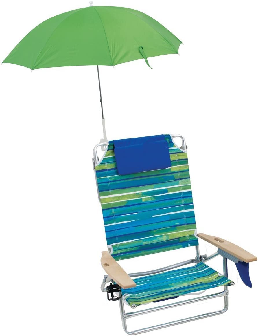 Generic Lime Beach Chair Clamp on Umbrella- 4' - 2 Pack