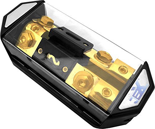 Jex Electronics 2/Twin/2X ANL in-Line Fuse Holder Distribution Block Stereo/Audio/Car 80A-300A