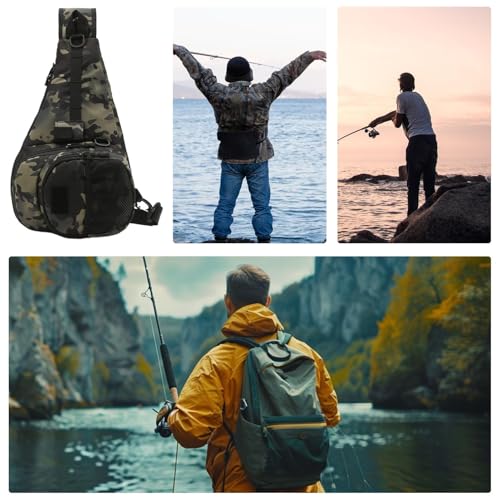 Support d'équipement de pêche de voyage et sac de camping étanche