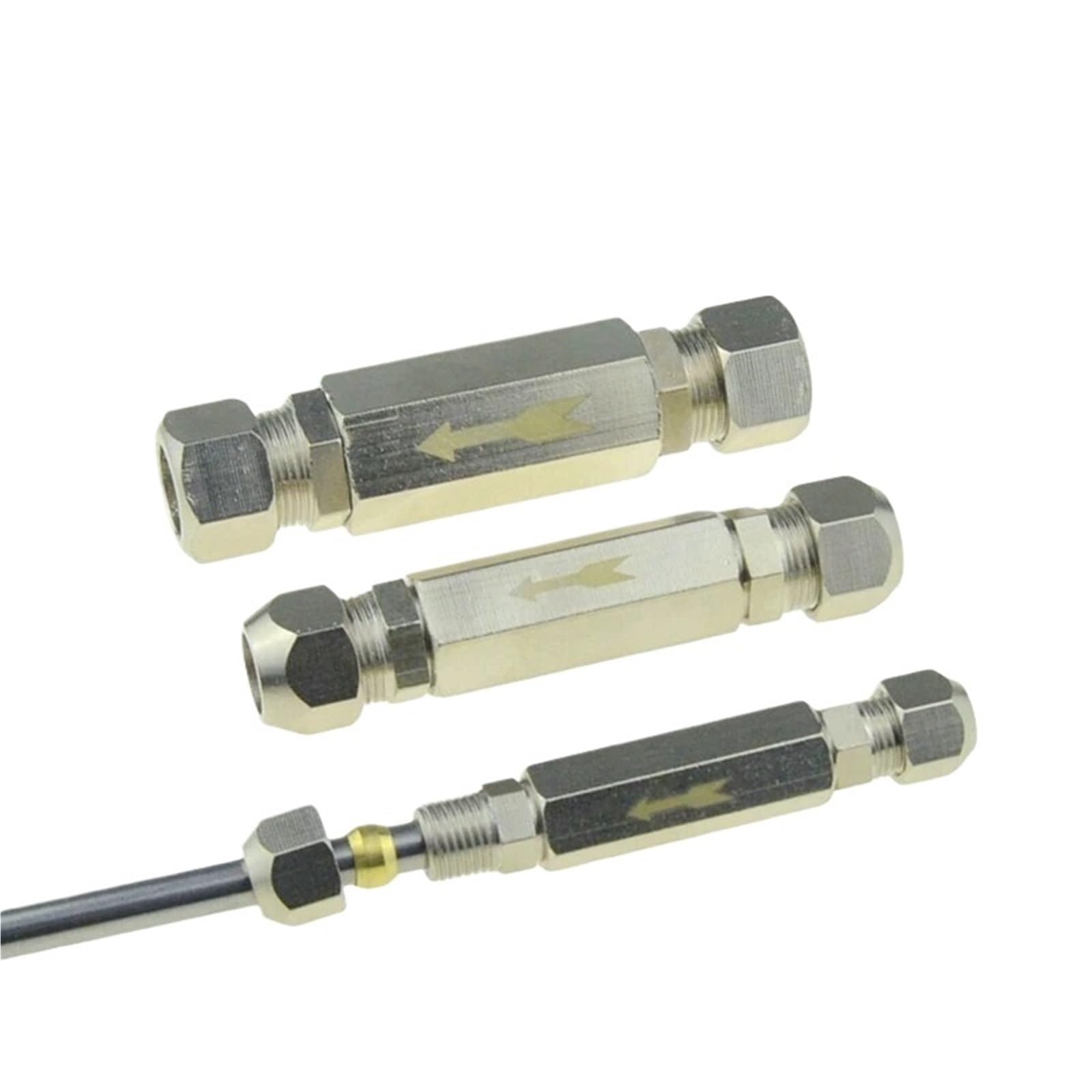 Uyzndkvsi Cv-Tkt 1Pcs Check Valve 6Mm 8Mm 10Mm 1/4 1-Way Valve Brass(,A-12Mm)