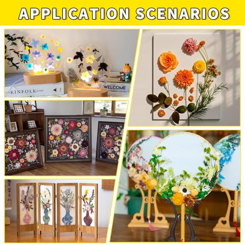 Kit de flores prensadas secas para manualidades miniatura 3