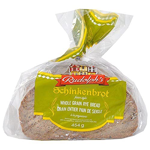 Rudolphs Schinkenbrot - Pan de centeno de grano entero, 16 onzas, rebanado de semillas frescas