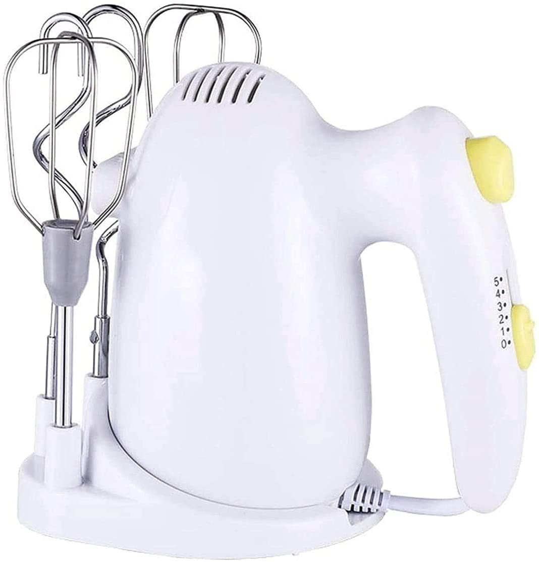 YOUOOK Electric Hand Mixer 5 Speed 120W Turbo for Easy Whipping Mixing Cookies Cakes and Dough Batters