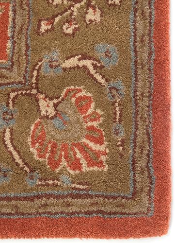 Image of 12x15 Ft Hand-Tufted Wool Area Rug - Oversized Carpet for Living Room, Hall, Office, Drawing Room - Soft & Durable Traditional Floor Rug (Multicolor)