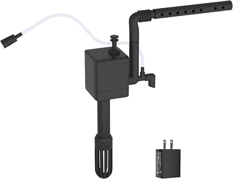 Vehipa Fish Tank Filters, Silent Aquarium Pump | Only for Vehipa 2.4 Gallon Fish Tank - Black