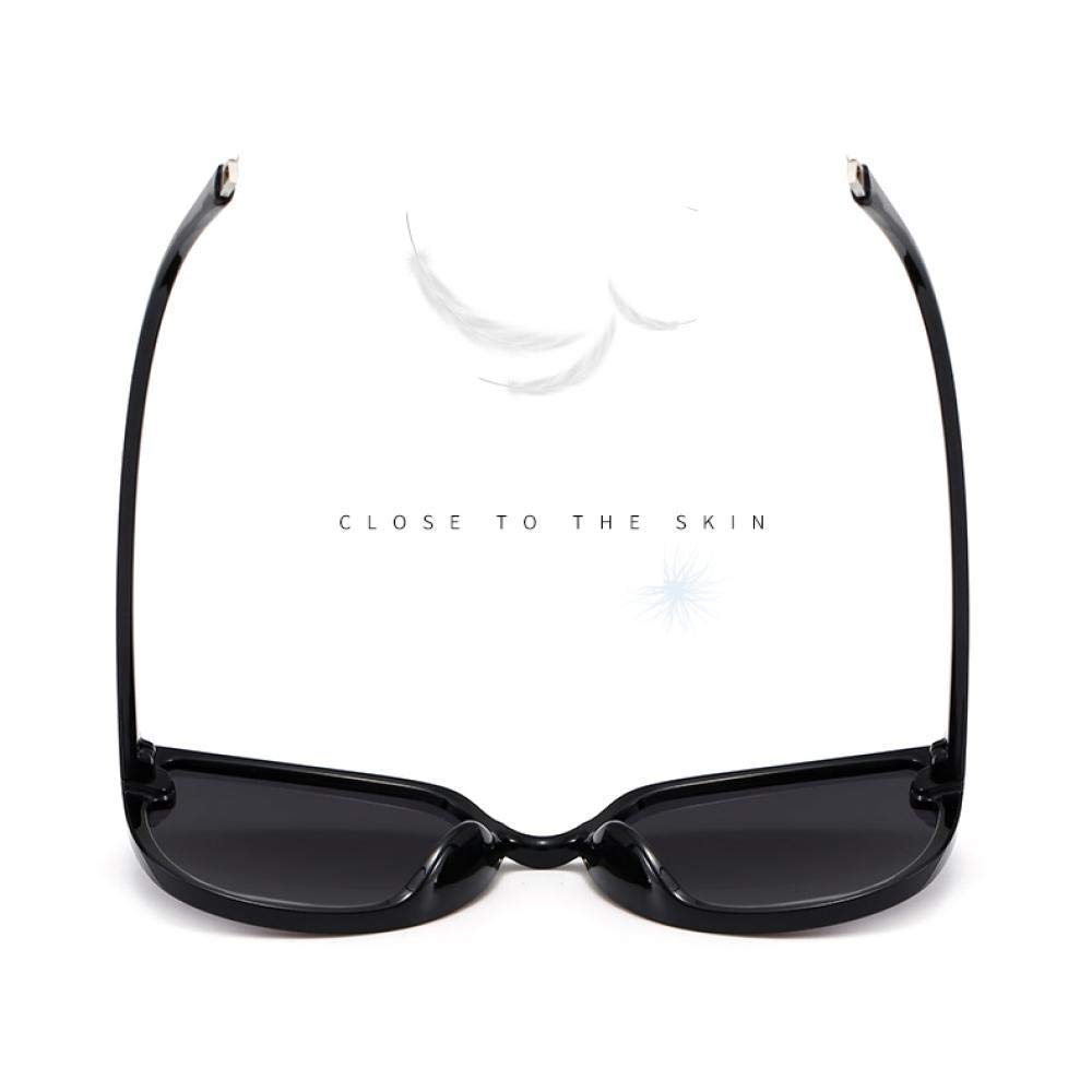 XINGYU Vintage übergroße runde Sonnenbrille Frauen Cat Eye Retro schwarzer Rahmen Männer Sonnenbrille für Frauen weiblich UV400 Shades Blue