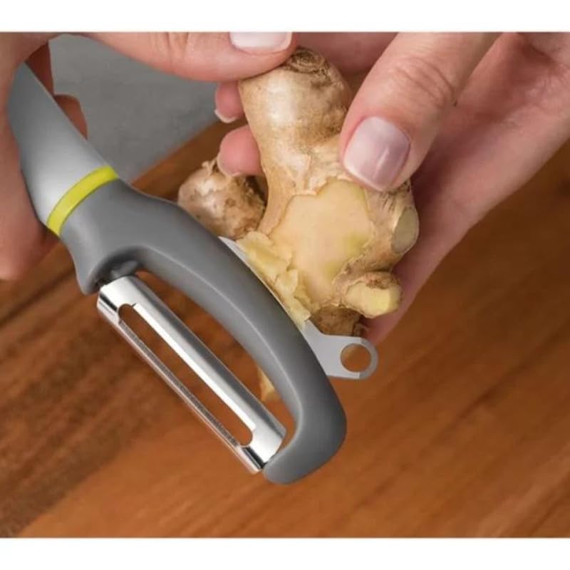 Économe - TRAMONTINA - Landhaus - 7,5 Cm - Inox Et Bois - Marron - Maison