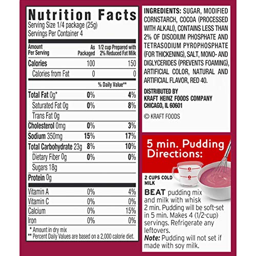Image of Jello Red Velvet Instant Pudding (Pack of 4)