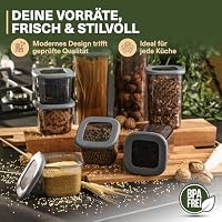Viwares Vorratsdosen mit Deckel Luftdicht, 6er Vorratsbehälter Set BPA-Frei – Ansicht 5