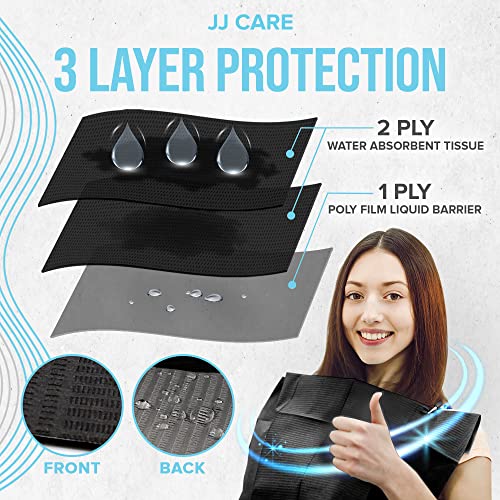 JJ-CARE-Dental-Bibs-Pack-of-500-13-x-18-Black-Dental-Bibs-Disposable-3-Ply-Waterproof-Disposable-Dental-Bibs-Dentist-Bibs-Disposable-Dental-Bibs-Sheets-Tattoo-Bibs-Patient-Bibs-Dental