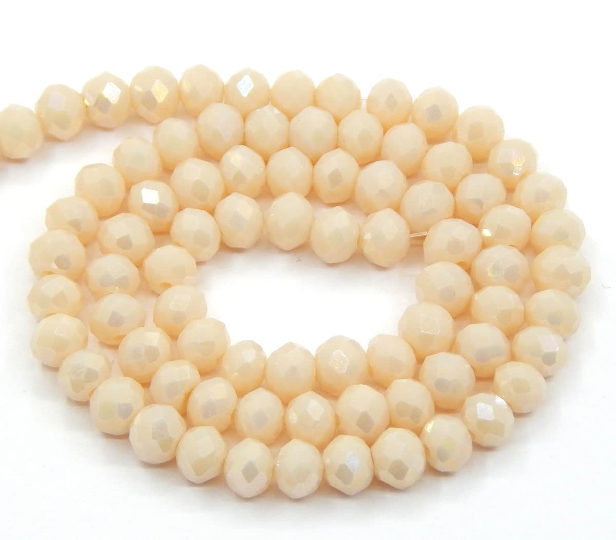 200 Perles Facettes De Bohême 4 Mm Light Rose Mat - Marque Preciosa, Origine France