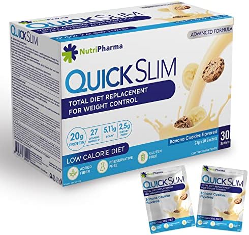 ダイエットサプリ CALORIE CONTROL +PLUS SV HEALTHY DIET Quick Slim Meal Replacement Shake for Weight Loss, 30