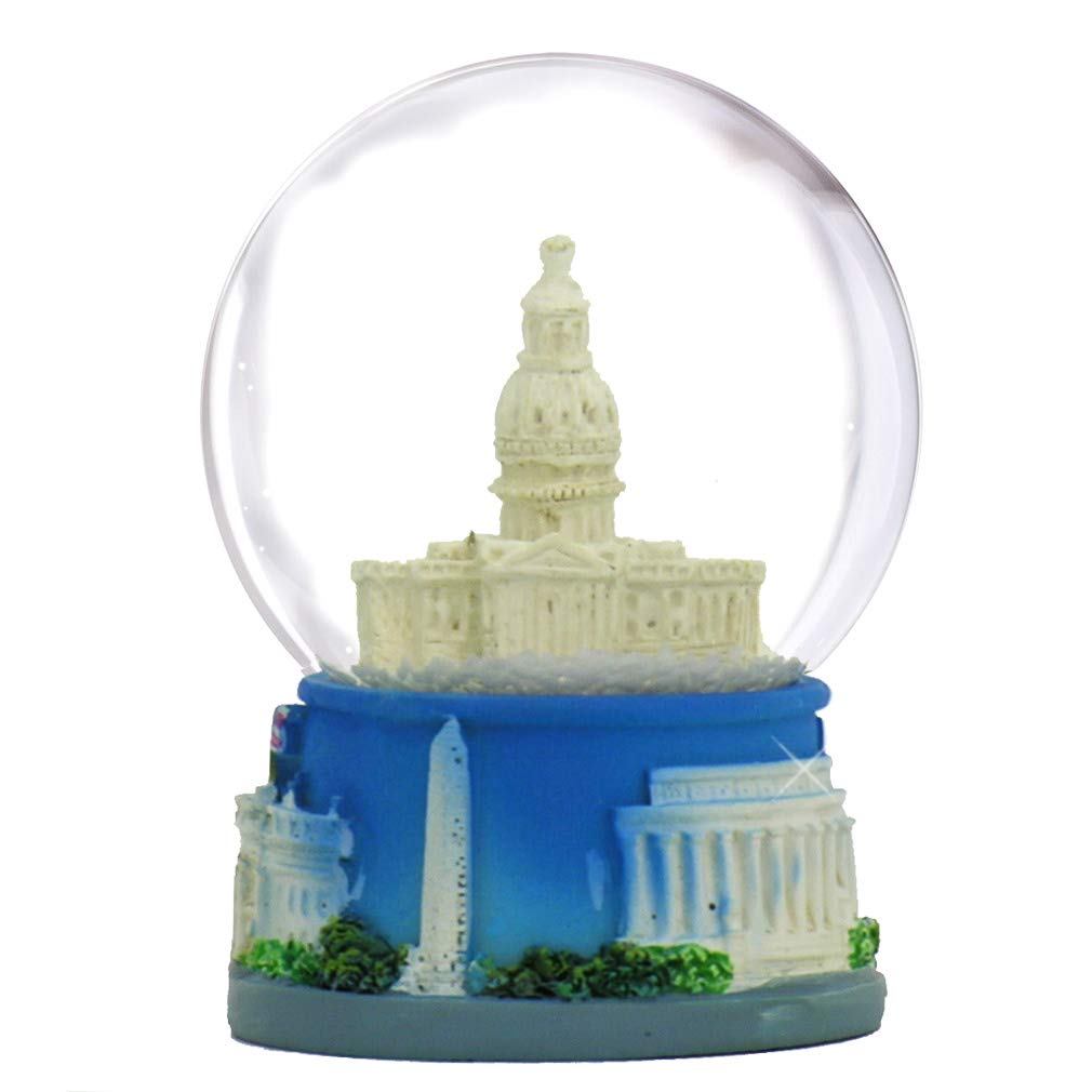 Washington DC Capitol pequeñas, bola de nieve – 45 mm, Washington D.C. bolas de nieve, Washington DC recuerdos, 6,35 cm de altura
