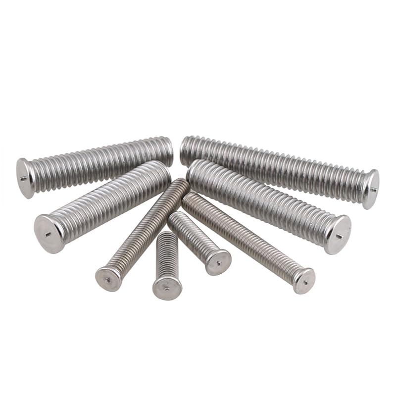 50PCS M3 M4 M5 M6 M8 304 Stainless Steel A2 Projection Weld Studs Spot Welding Nails Column Screw - (Size: M6, Length: 20mm)