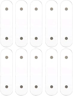 Nail Art Acrylic Strip Display, 10Pcs Nail Art Showing Holder Nail Art Acrylic Strip Magnetic Display Transparent Manicure DIY Nail Salon Accessory Clear Nail Sticks Polish Display