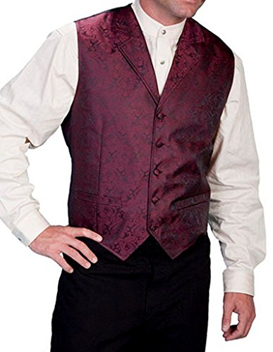 Image of Scully Black Classic Paisley Men's Vest RW093