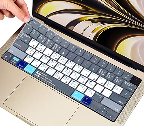 MacBook Shortcut Keyboard Cover for 2026-2023 MacBook Air...