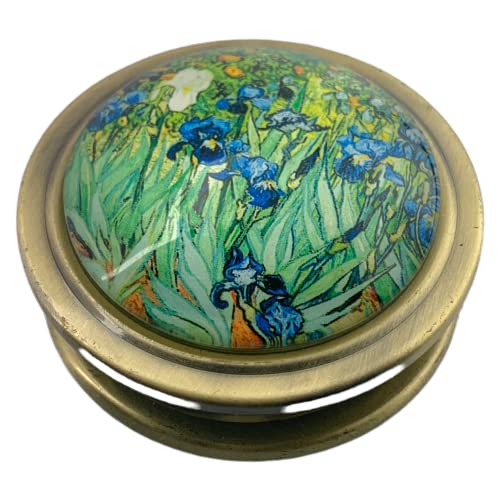 Value Arts Irises Briefbeschwerer, faltbare Lupe, Vincent Van Gogh, 5-fache Vergrößerung, 6,3 cm Durchmesser Cover