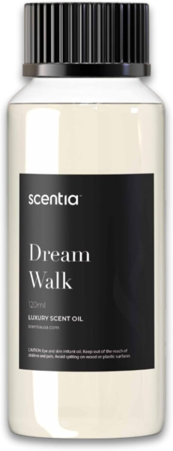 Scentia Premium Fragrance Oil Blend - 120 ml 4.06 fl oz - Essential Oil Blend with White Tea for Waterless & Ultrasonic Aroma Diffuser - Dream Walk