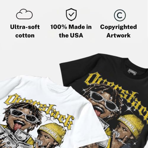 Image of DopeSkill Graphic Tee Streetwear Hypebeast Hip Hop Unisex Premium T-Shirt Sneaker Colour Matching Shirts Gift for Sneakerhead