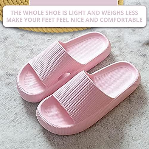 SidCo Cloud Slides for Women and Cloud Slippers for Men, Massage Shower Bathroom Non-Slip Quick Drying Open Toe Super Soft Comfy Thick Sole Home House Cloud Cushion Slide Sandals for Indoor & Outdoor | Image 4