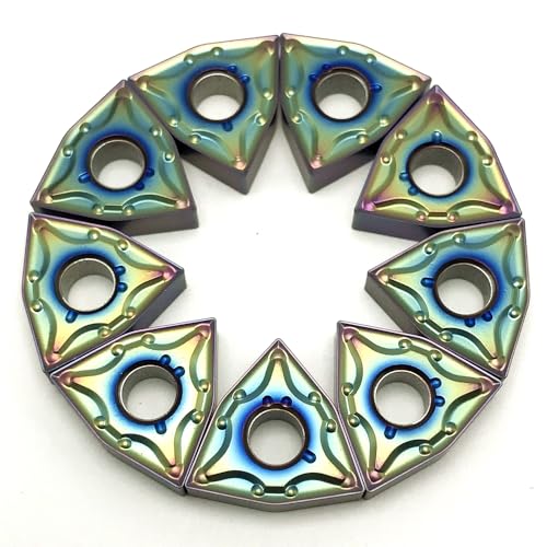 10 piezas WNMG080404 WNMG080408-MA insertos para torno CNC miniatura 2
