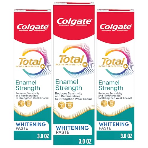 Colgate Total Enamel Strength Remineralizing Toothpaste, 3 Pack, 3 oz - image 1