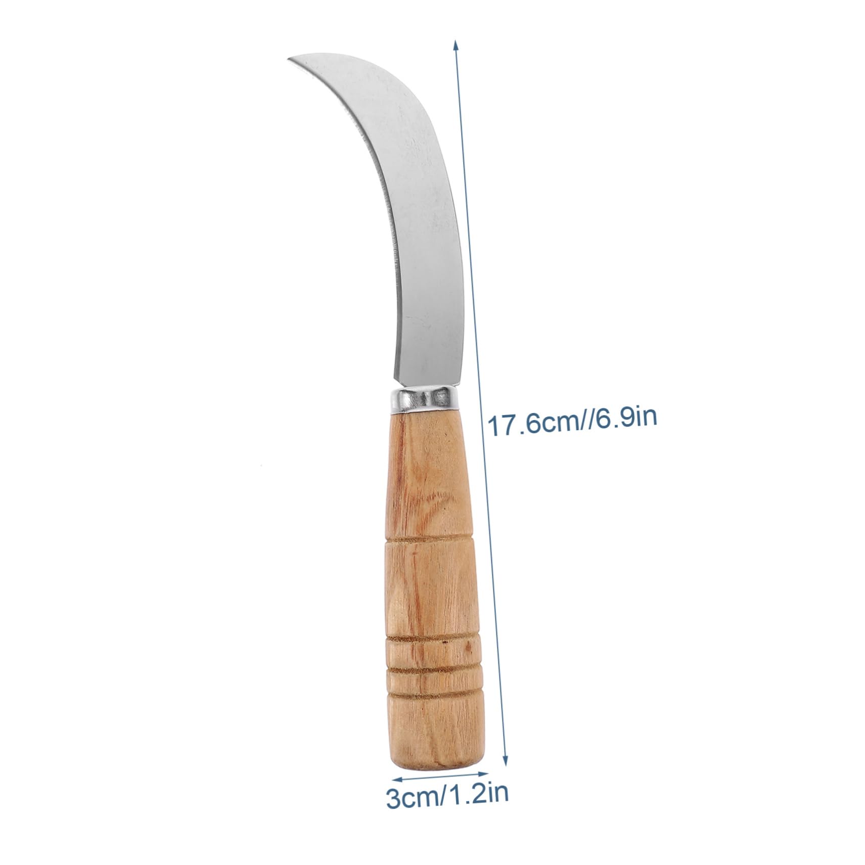 HOLIDYOYO Pinealw Curved Fruit Knife Stainless Steel Fruit Knife for Kitchen for Pineapple Banana