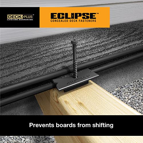Fixations cachées pour terrasse Deck Plus Eclipse en acier inoxydable noir lot de 90 vis - 7
