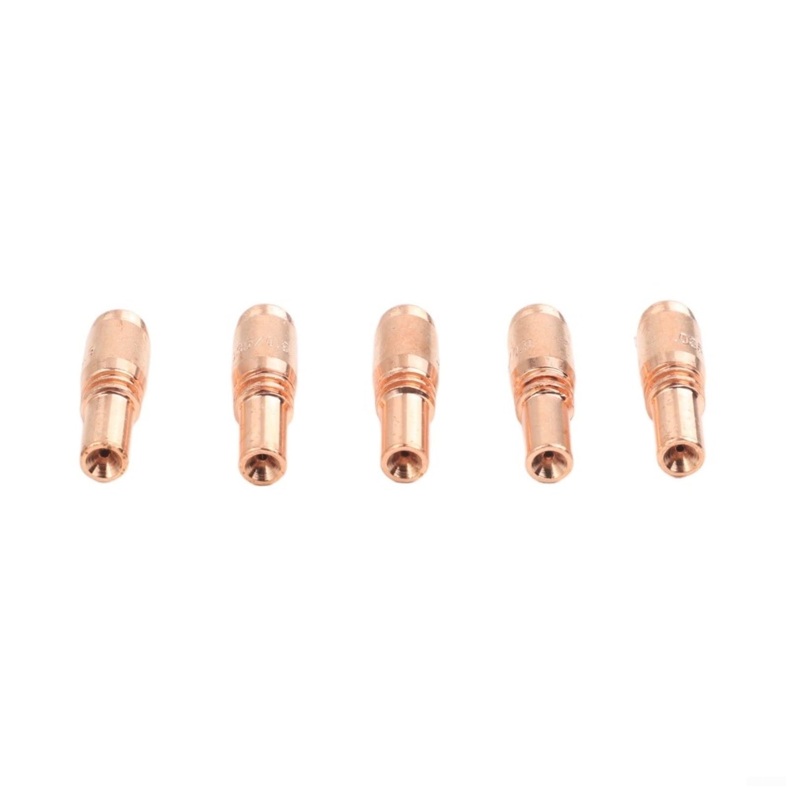 25 pezzi 0,9 mm punta di contatto per T-A035CH per Bernard Acculock-S per bruciatore Miller MDX-250 MIG ugello gas rame