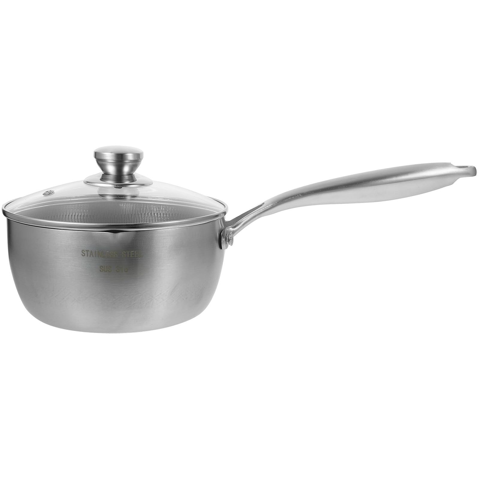 Olla de acero inoxidable 304 con mango antiquemaduras para una cocina saludable en casa