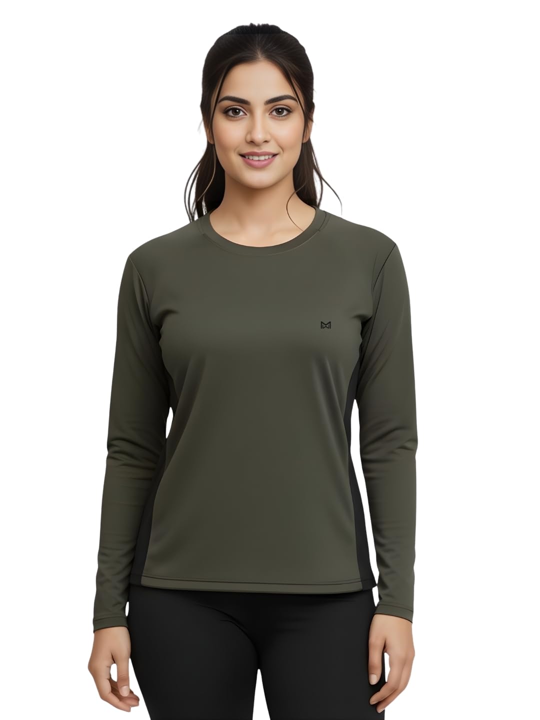 Women’s Activewear Sports Gym Workout Full Sleeve T-Shirt | Gym Tshirt for Women Workout | Lightweight UV Protection Breathable Stretch Round Crew Neck for Training Running Yoga-image-38