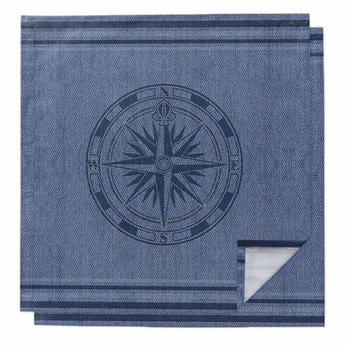 Servilletas de Tela Set de 2 50x50 cm Azul miniatura 1