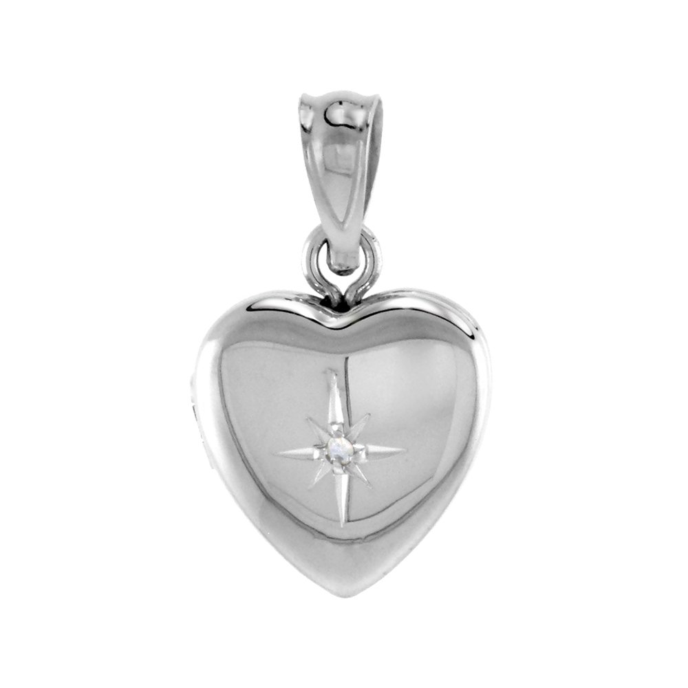リトルサニーバイト　heart locket necklace / SILVER little sunny bite (リトルサニーバイト)heart locket necklace