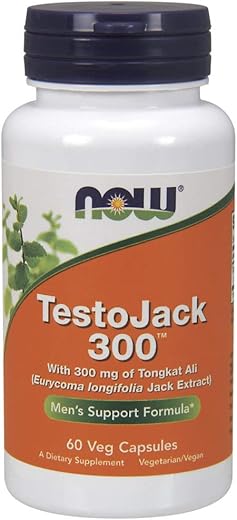 Now Foods TestoJack 300 Extra Strength, 60 Veggie Capsules
