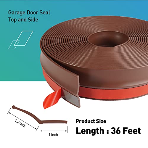 FCSOTSPS 36 Ft Garage Door Seal Top And Sides