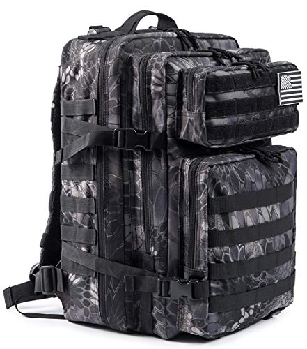 Image of QT&QY 45L Military Tactical Backpacks Molle Army Assault Pack 3 Day Bug Out Bag Hiking Treeking Rucksack