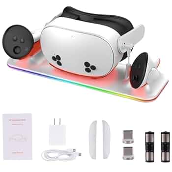 Amazon | Meta Quest 3S 対応 充電ドック 磁気 デザイン Quest