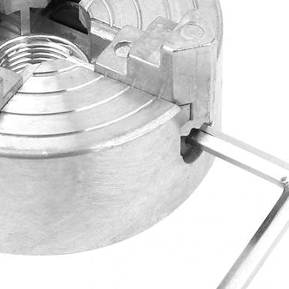 Mandrino 4 griffe per Trapano in lega di zinco Mini tornio Mandrino M12 * 1 Mandrino Trapano elettrico a mano Biella Utensile elettrico per mini tornio in metallo