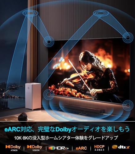 Sniokco 10K 8K HDMI 2.1ケーブル 2M SN-8KHD-2M の商品画像 6