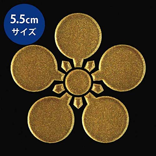 Amazon | 戦国武将 家紋 蒔絵シール 家紋ステッカー「前田利家 前田