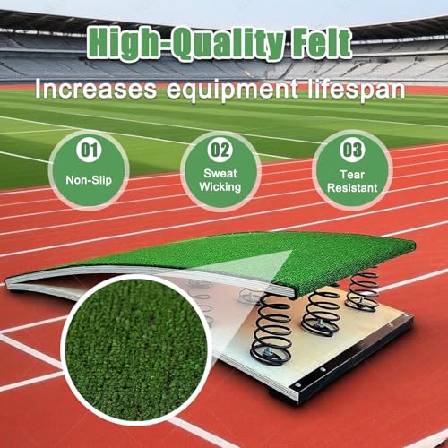 Trampolín de gimnasia con marco de madera resistente de diseño premium para hogar 4