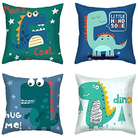 4Pcs Fundas Cojines de Dinosaurio Cover