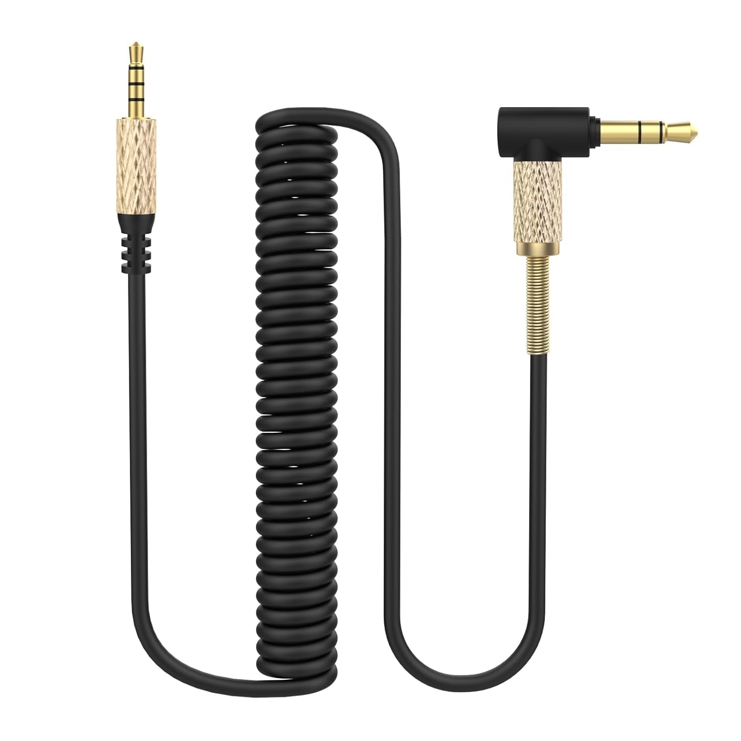 Toxaoii Zamienne przewody audio, kompatybilne z słuchawkami Bose 700 Quietcomfort QC25 QC35 QC35II QC45 OE2 SoundTrue JBL Tune 760NC Live 650BTNC 660NC 2,5 mm na 3,5 mm (Czarne w kształcie litery L)