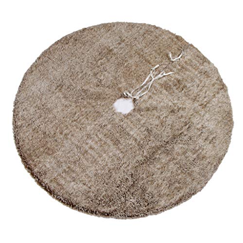 yotijar Decoração de Natal Saia de Pelúcia para árvore de Natal Decoração de Natal 120cm 75cm - 120c
