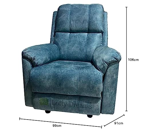 Image of Elegant Recliner Sofa 1 Seater - Supreme Comfort, Durable Manual Recliner Chair Design, and 5-Year Warranty for Reliability