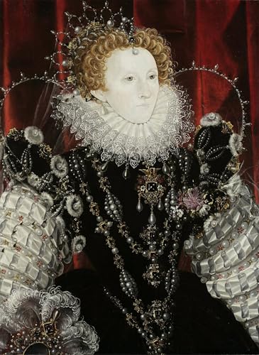 Toile la reine Elizabeth I Nicholas Hilliard image moderne art imprimé 60x90