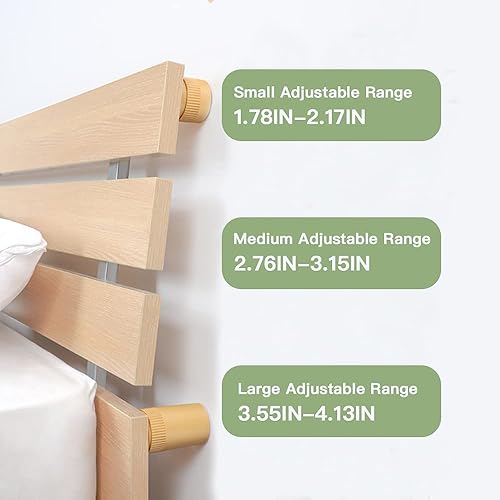 Miniatura 3 de Marco de cama ajustable, herramienta antivibración, nivelador de pies de muebles, tapones de cabecero, junto a los cabeceros, evita que se afloje el